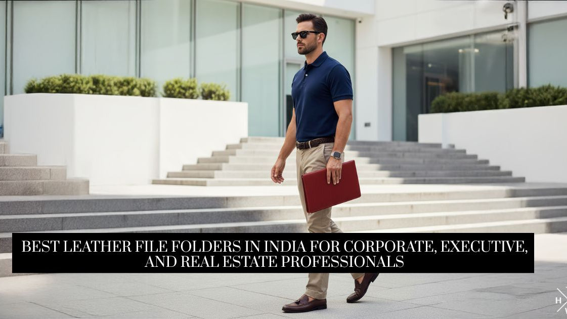 Best Leather File Folders in India for Corporate, Executive, and Real Estate Professionals