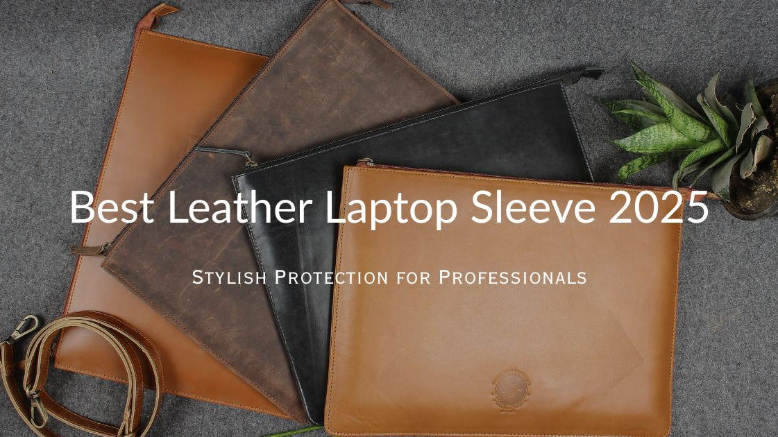 leather laptop sleeve