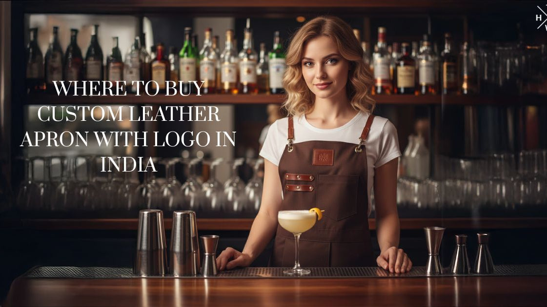 Where to buy custom leather apron with logo in India