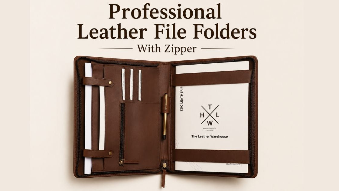 Best Professional Leather File Folders With Zipper