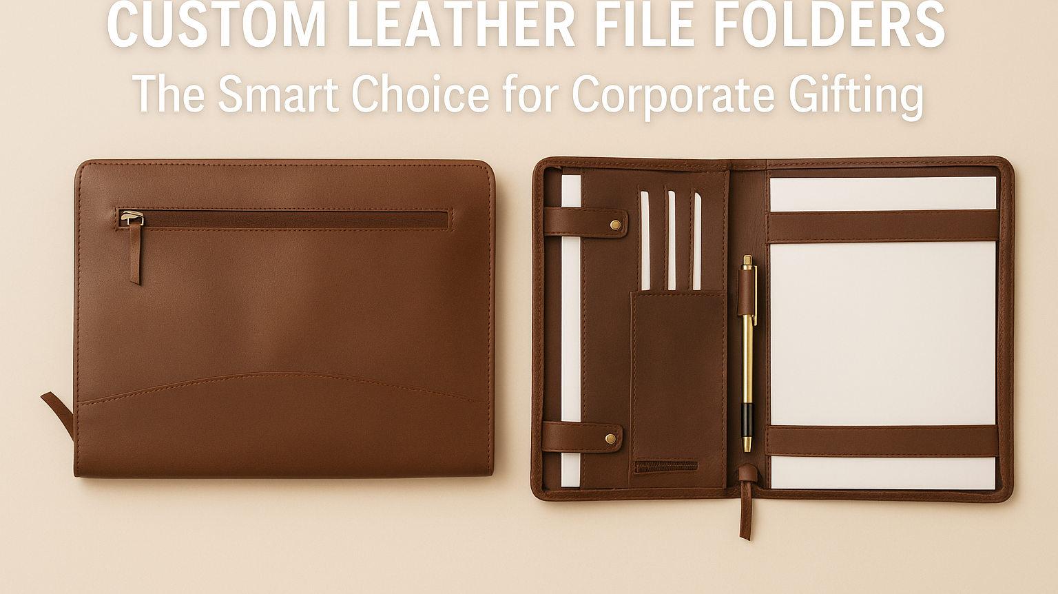 leather file folder