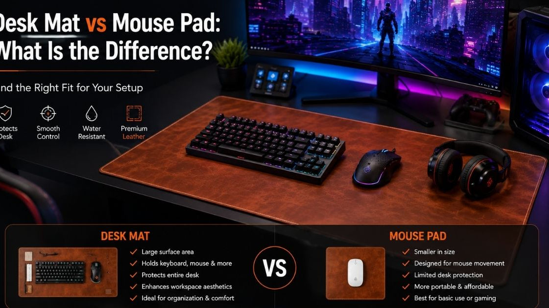 Desk Mat vs Mouse Pad: What Is the Difference?