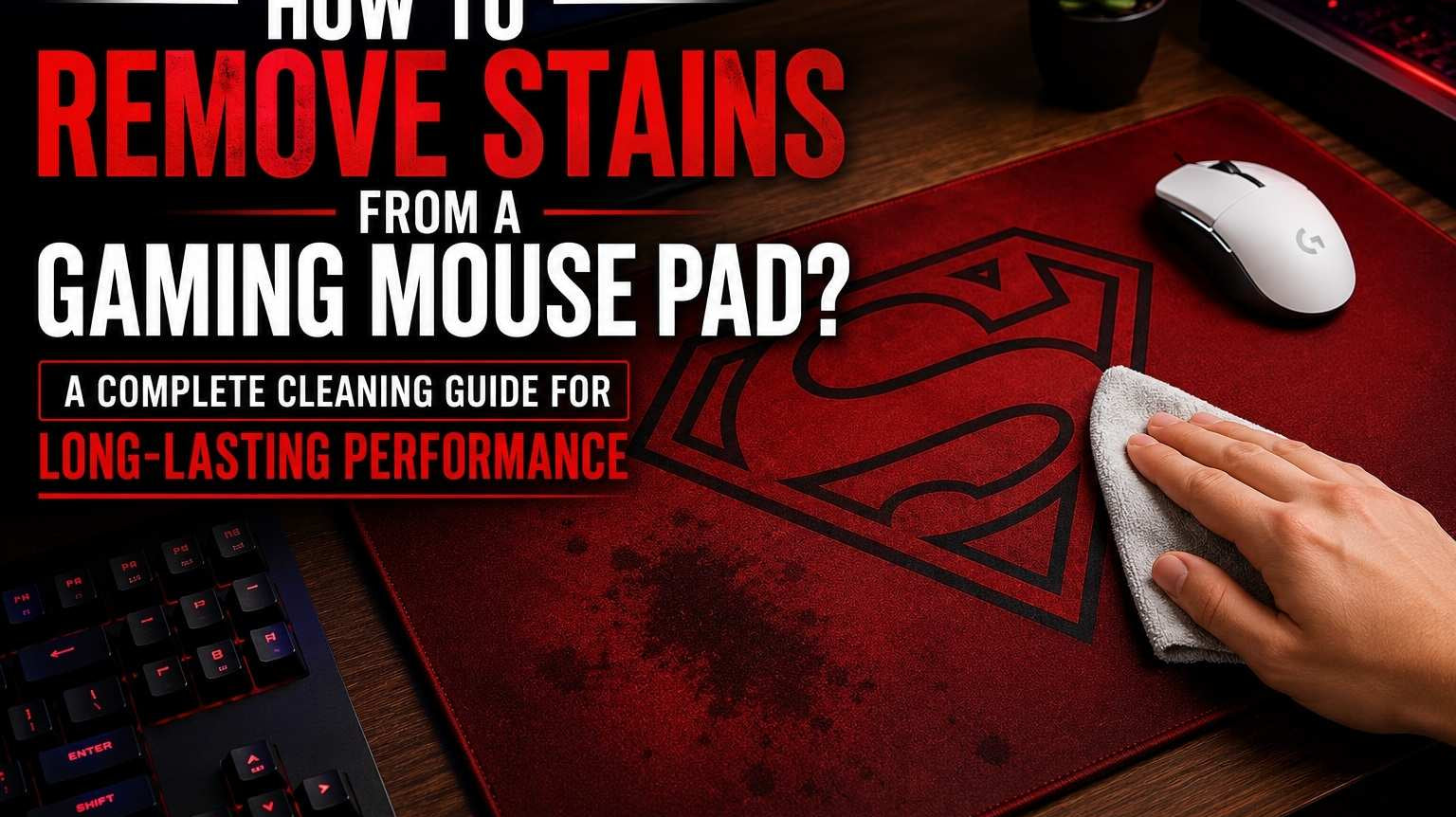 How to Remove Stains from a Gaming Mouse Pad? A Complete Cleaning Guide for Long-Lasting Performance