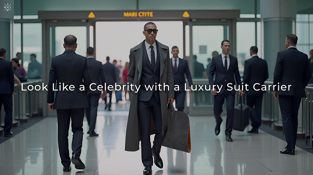 leather suit carrier suit cover bag