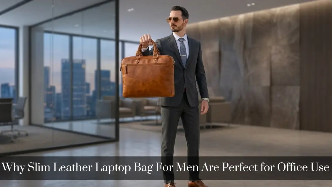 Why Slim Leather Laptop Bag For Men Are Perfect for Office Use