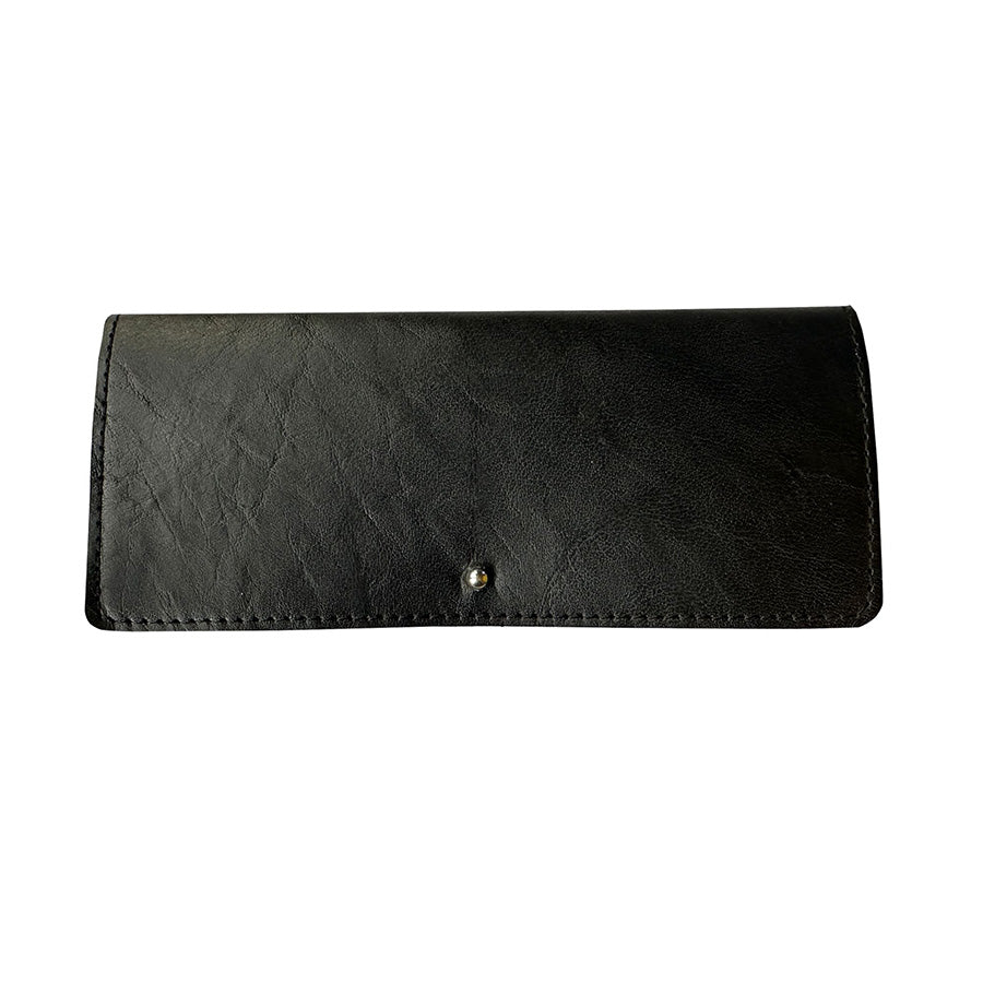 leather specs case black