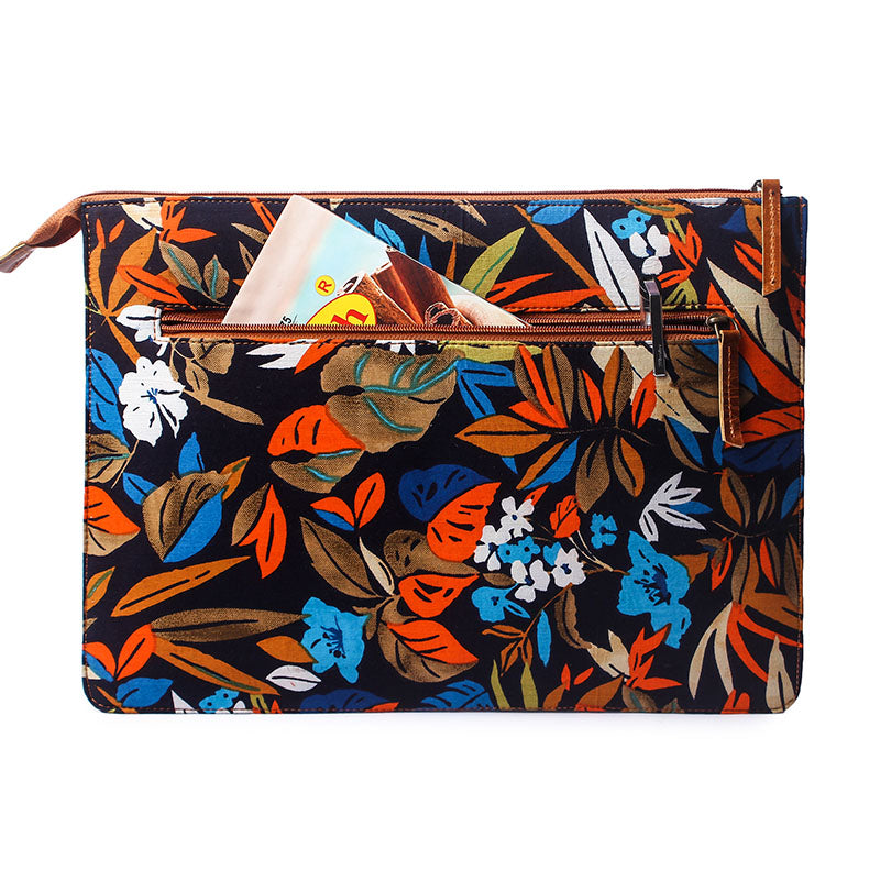 designer laptop sleeve for women back zipper