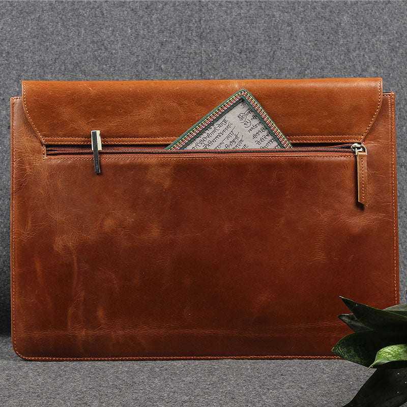 laptop sleeve tan back