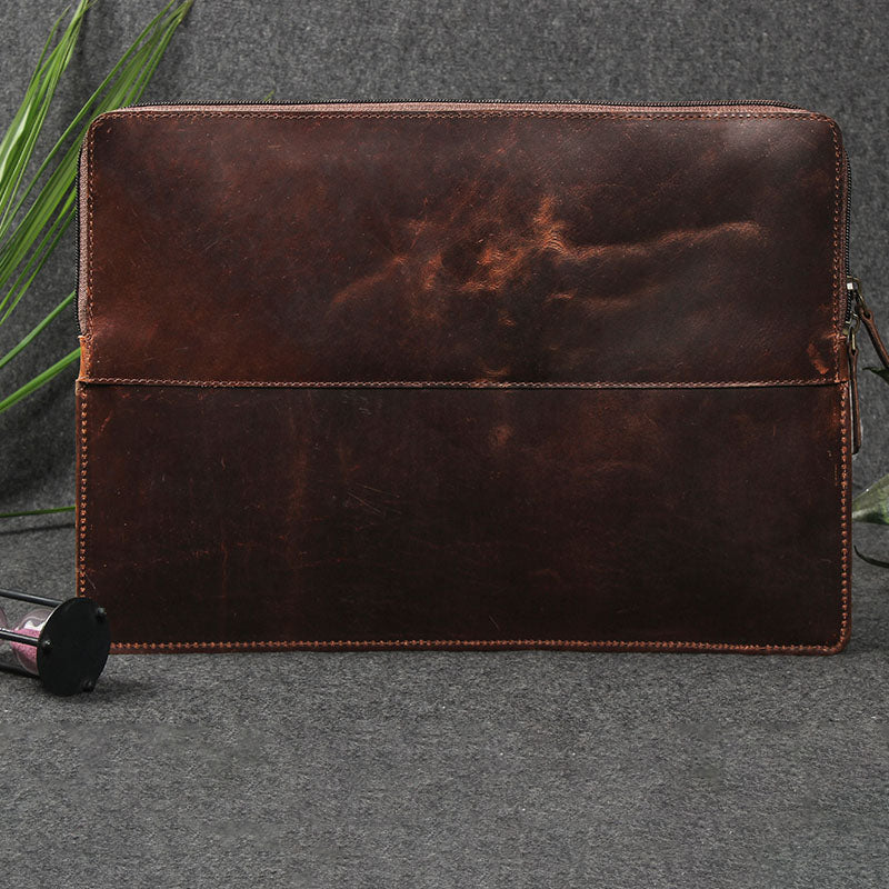 leather laptop sleeve men