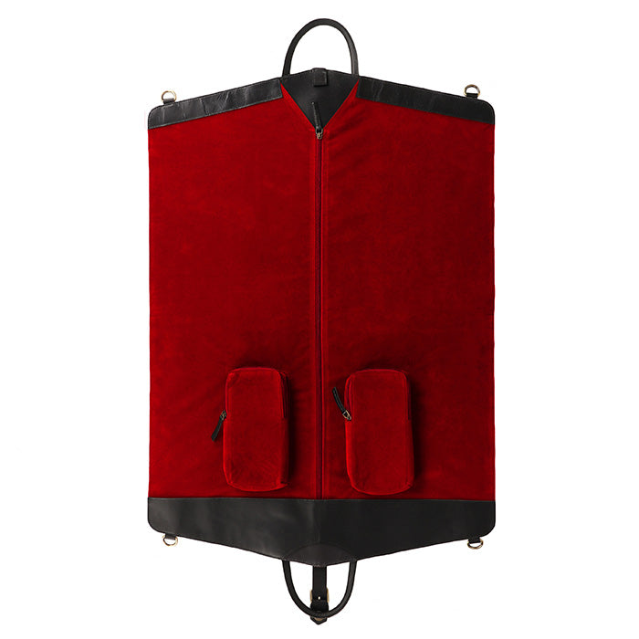 leather travel suit bag