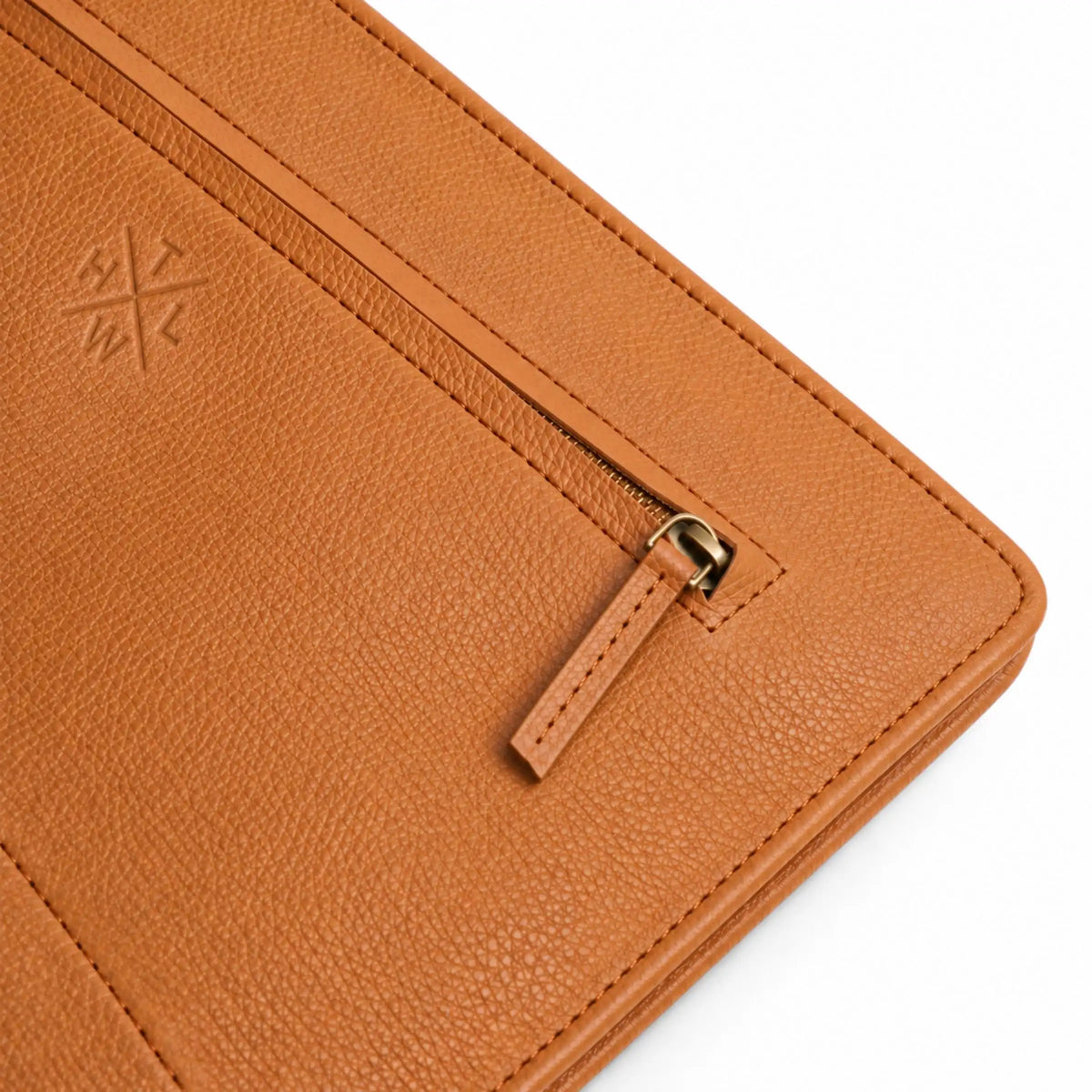 corner side leather file folder