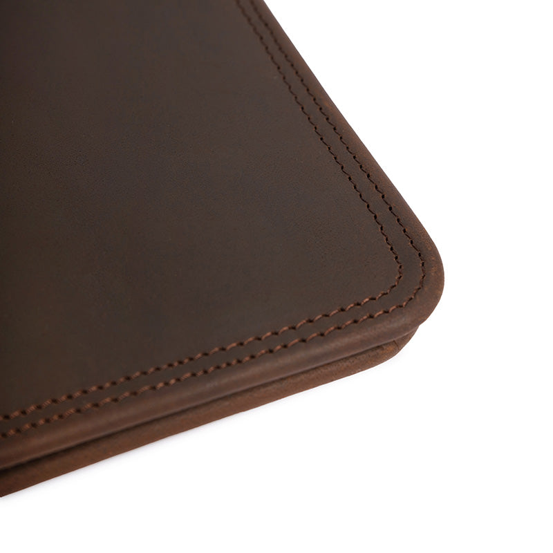 leather folder with pocket