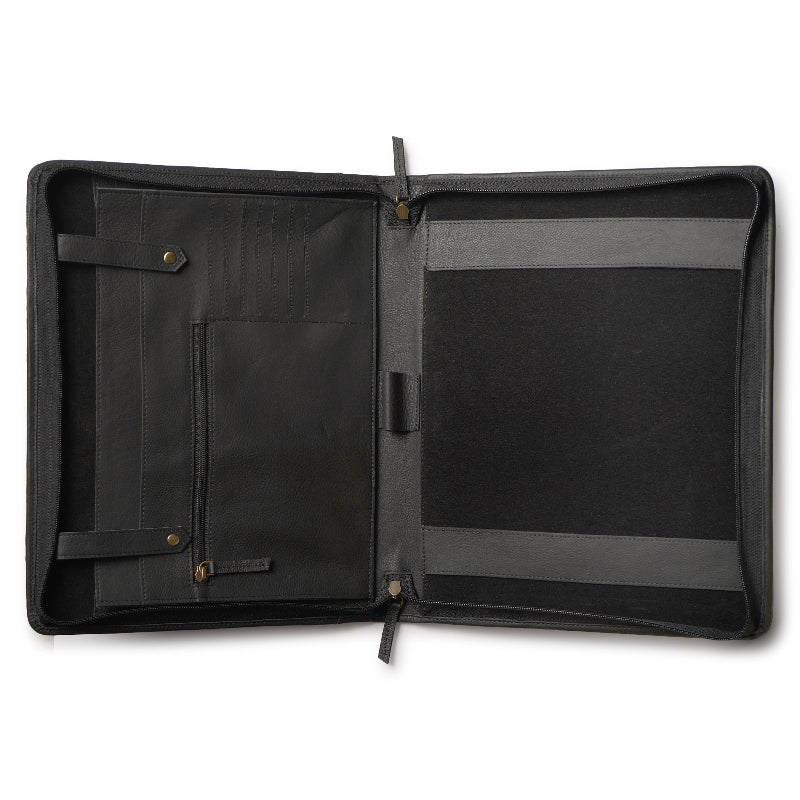 front file folder leather