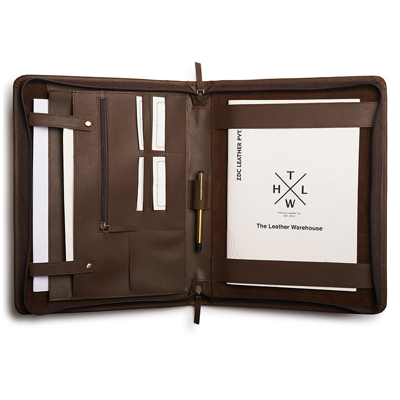 brown color document file folder
