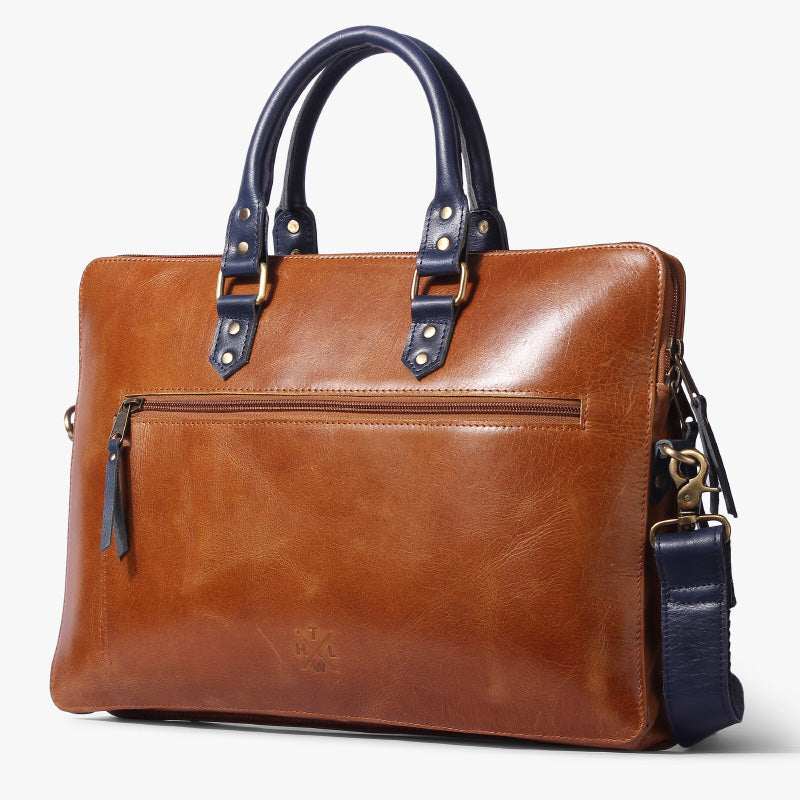 pure leather messenger bag