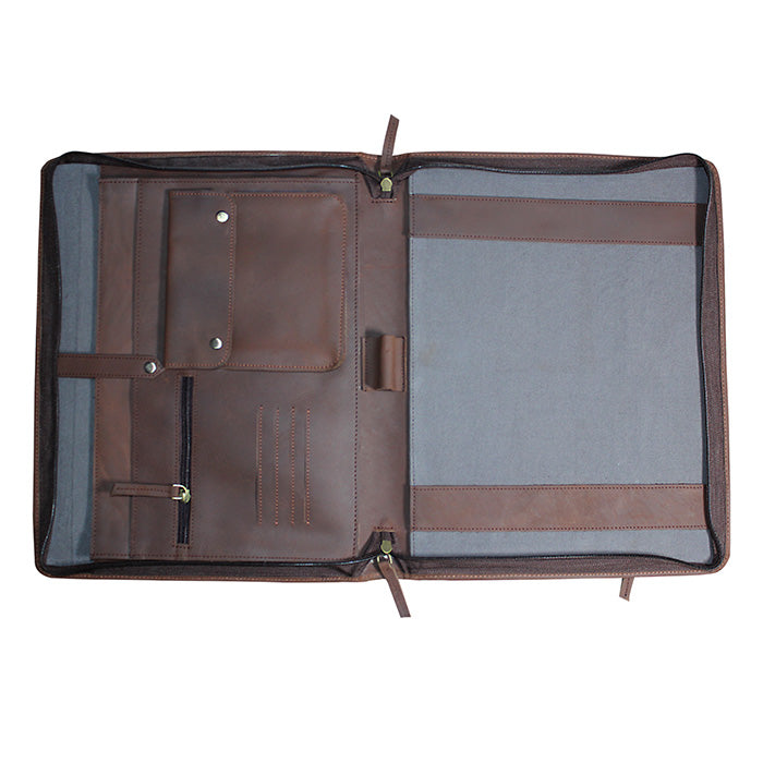 genuine leather file folder