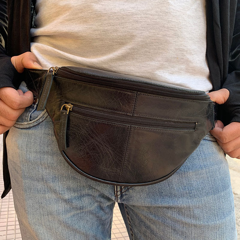 leather hip bag