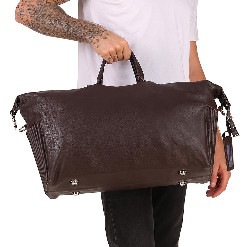 Leather Women's weekender Garment Bag