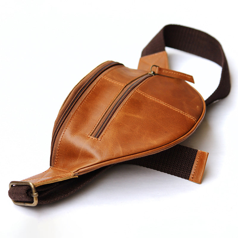 leather running bag