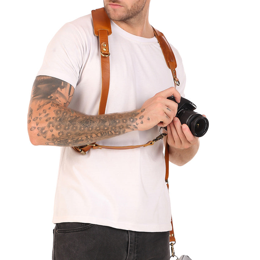 camera strap leather