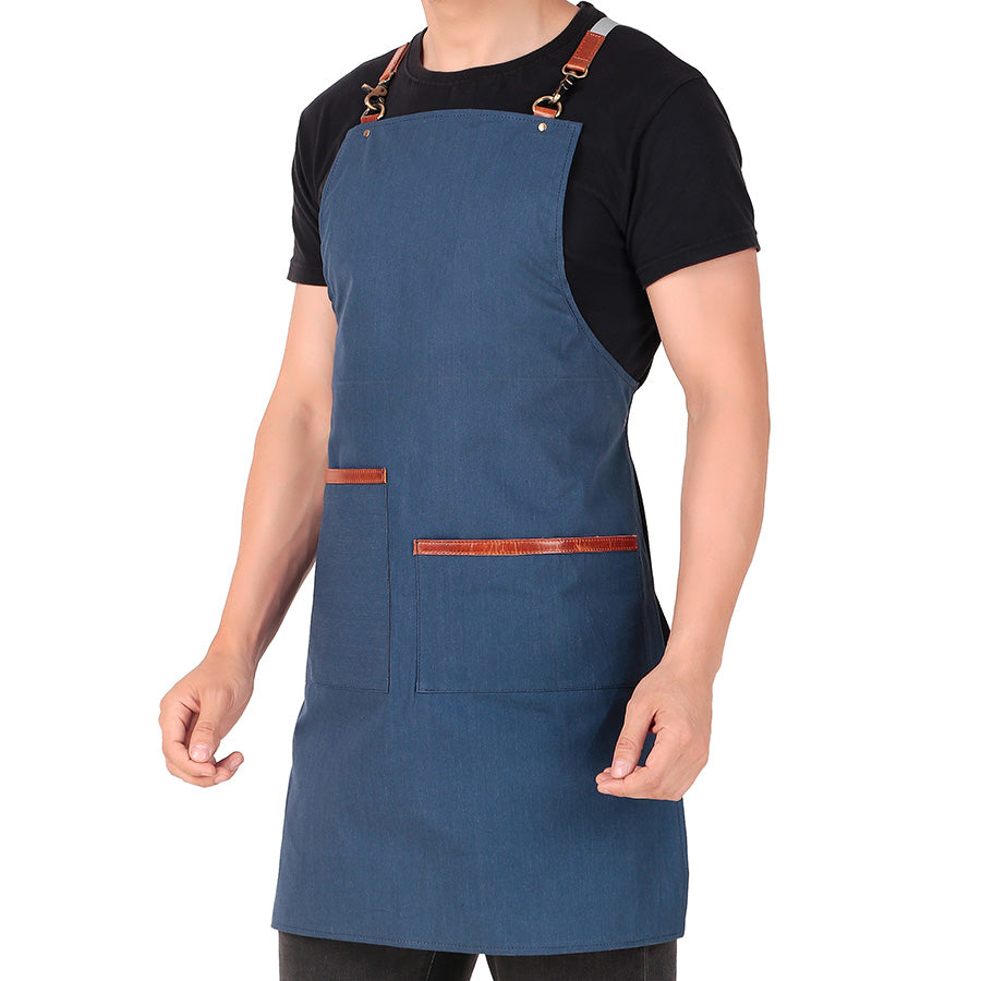 full apron blue