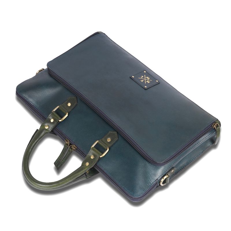 Top angle showing bag handles and structure.
