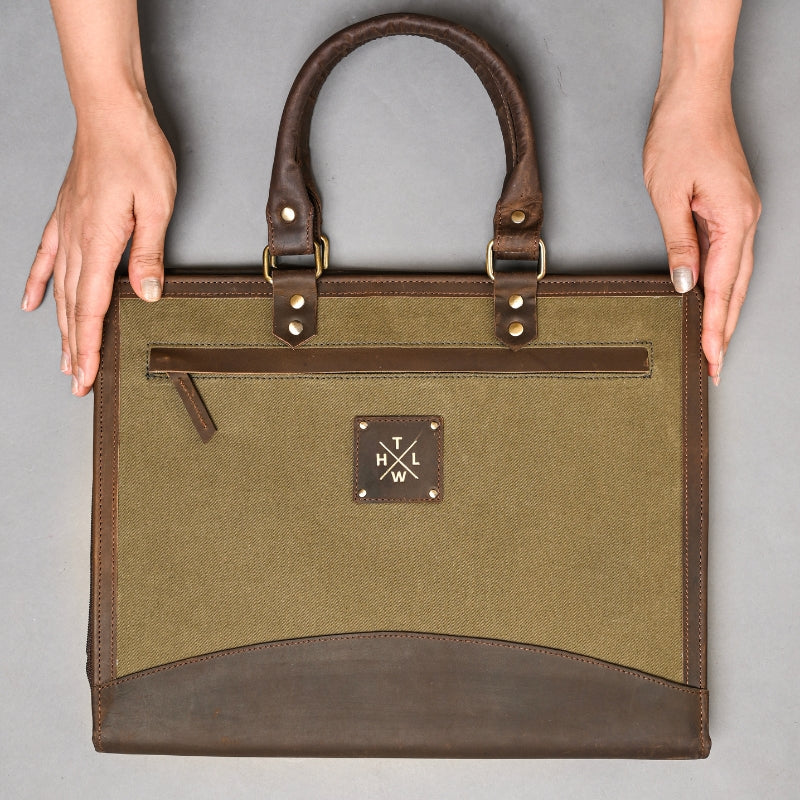 Custom leather file folder