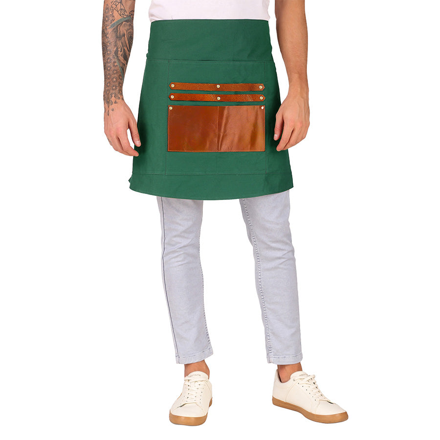 green half apron