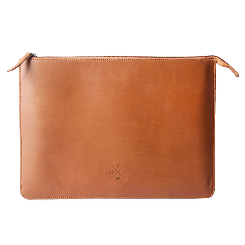 leather laptop pouch