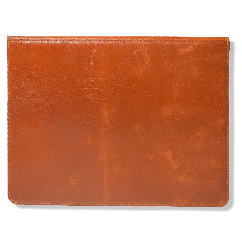 leather laptop sleeve back