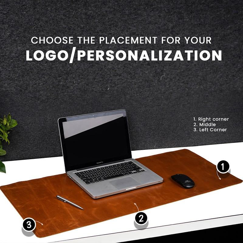 personalised desk mats with your logo on it or name tag on desk mat