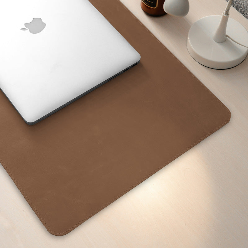 brown leather desk mat large online