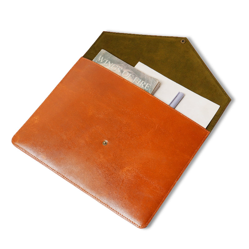 leather laptop sleeve
