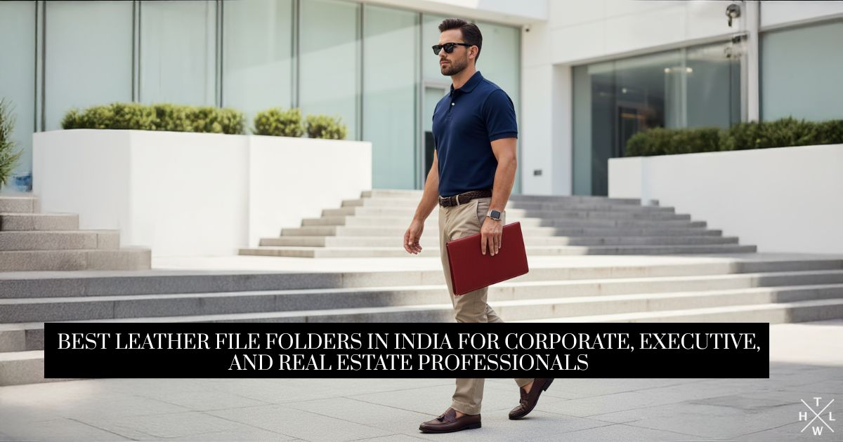 Best Leather File Folders in India for Corporate, Executive, and Real Estate Professionals