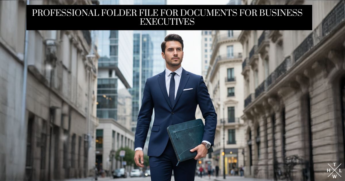Professional Folder File for Documents for Business Executives