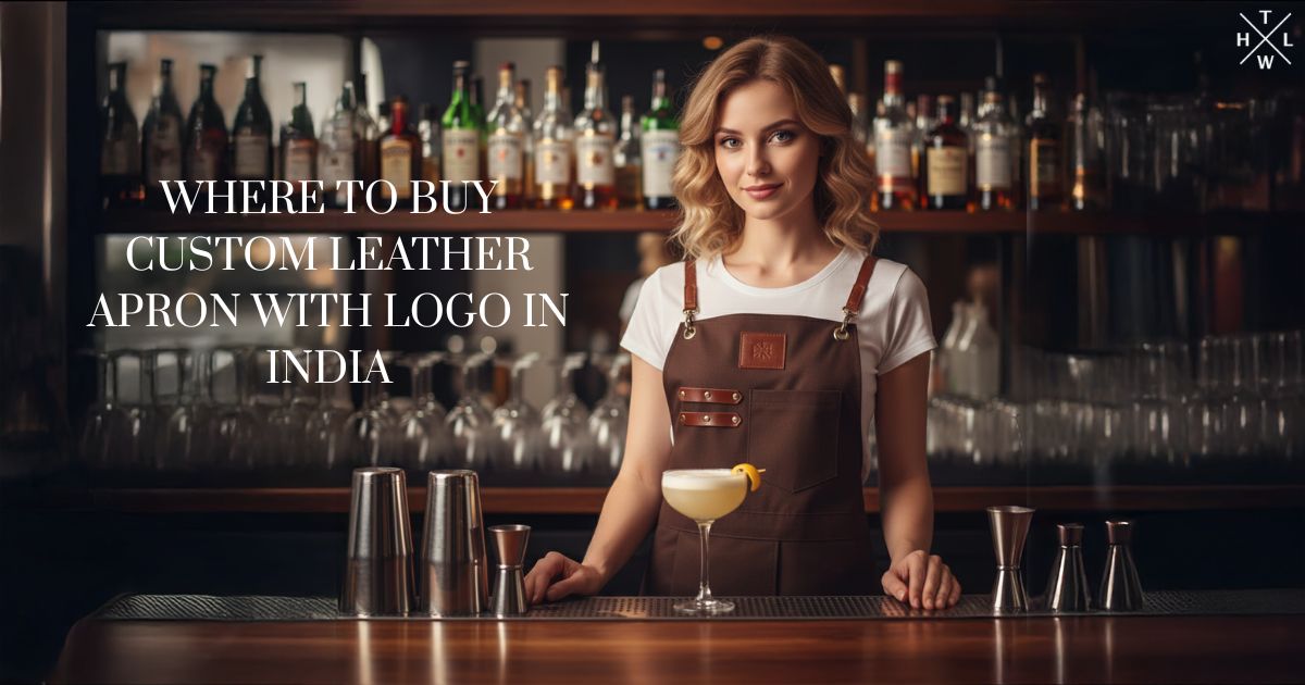 Where to buy custom leather apron with logo in India