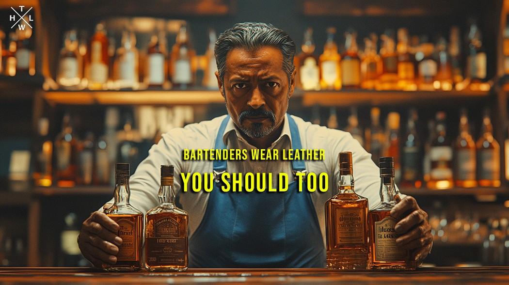 bartender leather apron