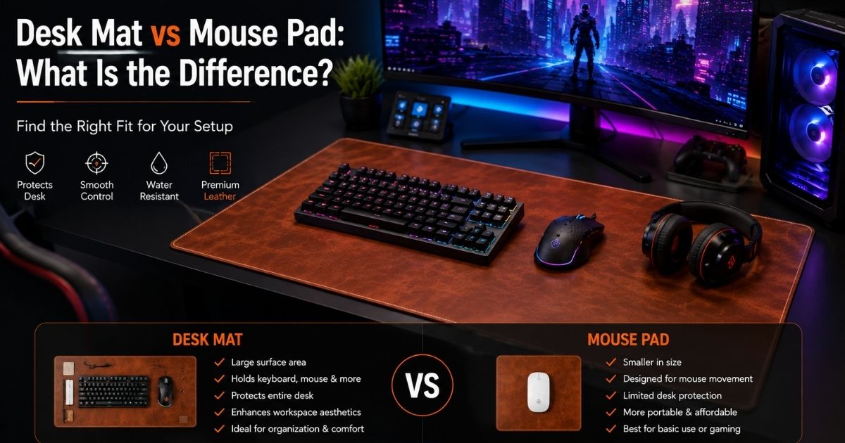 Desk Mat vs Mouse Pad: What Is the Difference?