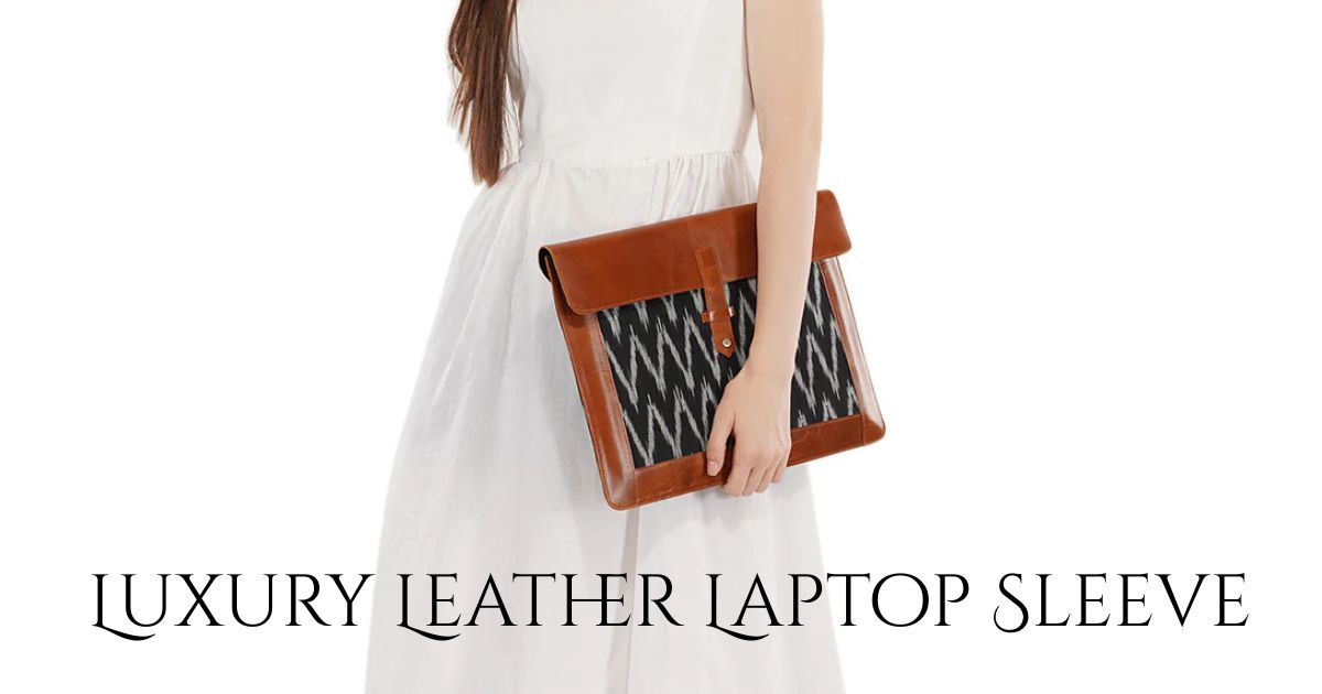 Luxury Leather Laptop Sleeve: MacBook Air & Pro Covers with Personalization