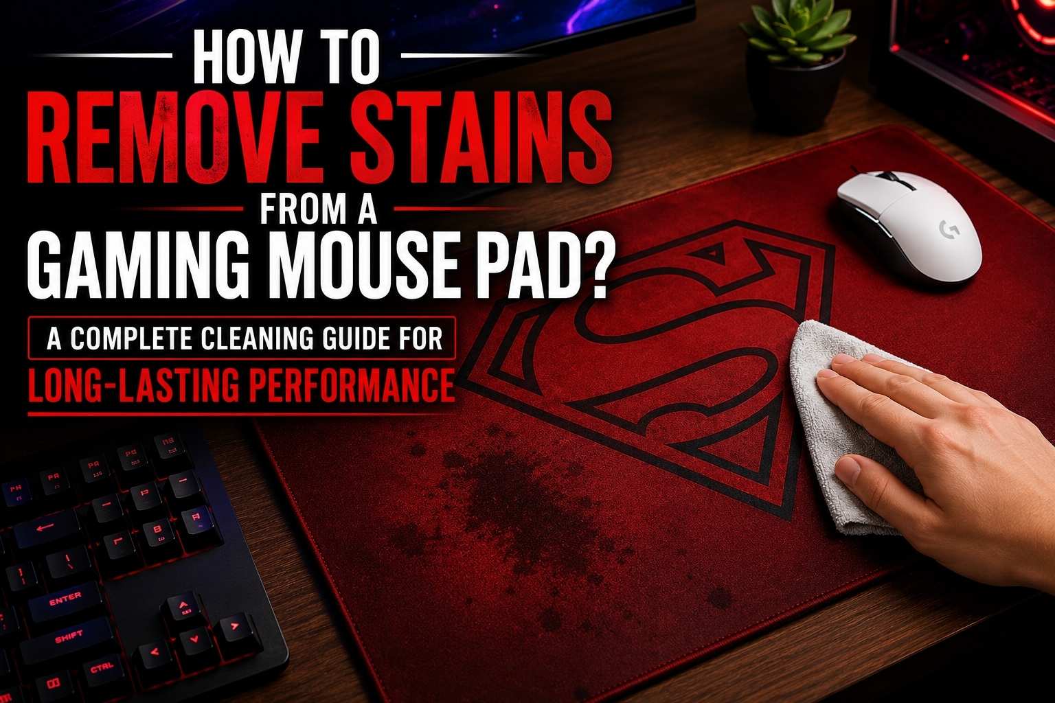 How to Remove Stains from a Gaming Mouse Pad? A Complete Cleaning Guide for Long-Lasting Performance