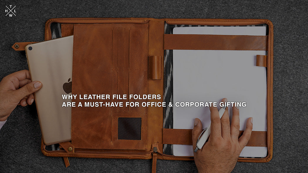 leather file folder