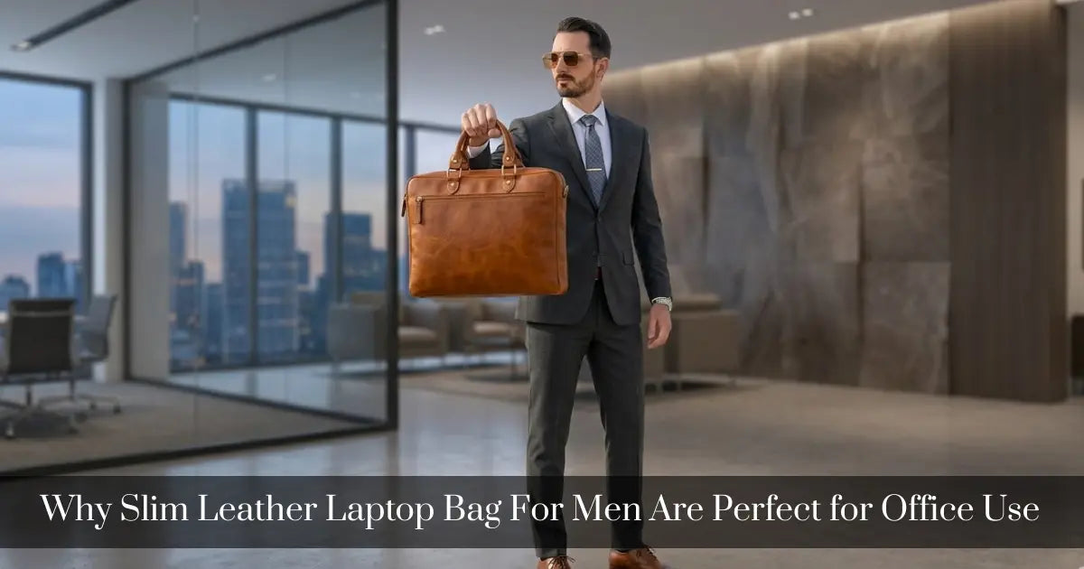 Why Slim Leather Laptop Bag For Men Are Perfect for Office Use