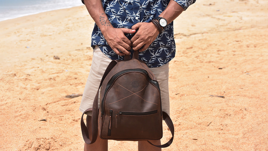 leather back pack for women and travellers best durable travel bag