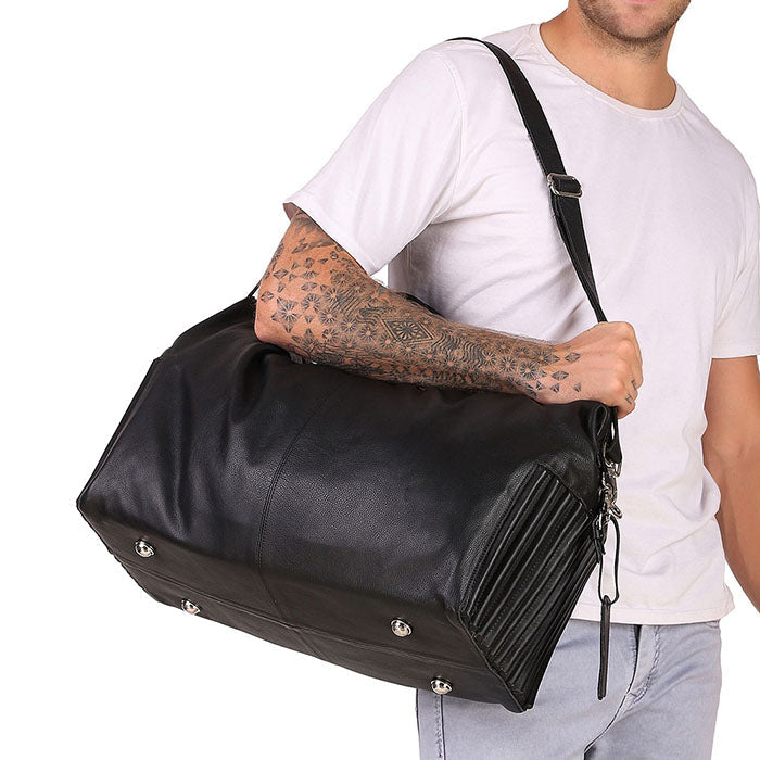 Leather Travel Duffle Bag