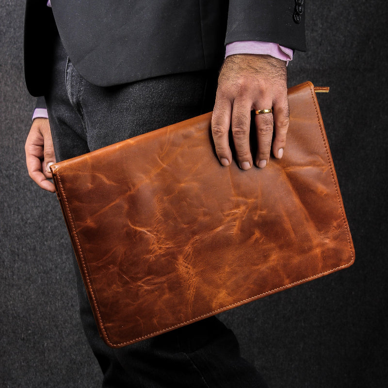 Premium 14 Inch Leather Laptop Sleeves