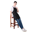 Contemporary men’s apron, stylish black apron for professionals