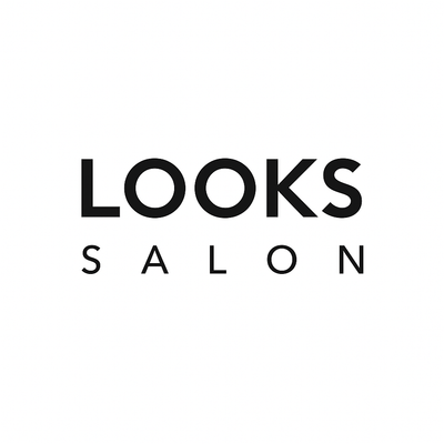 LOGO of LOOKS SALON on a white background