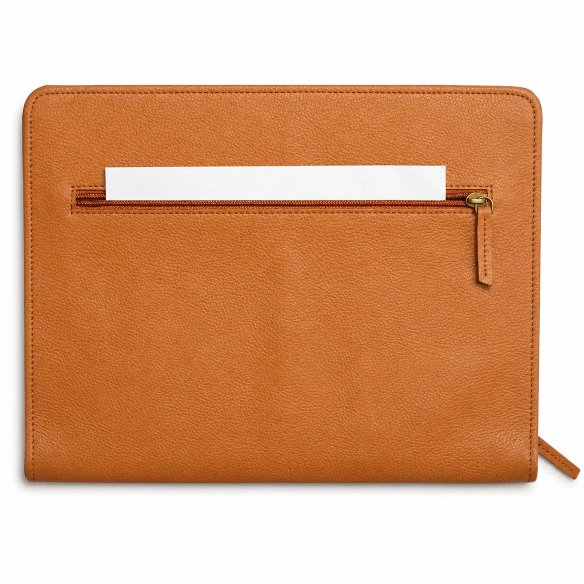 zipper leather file folder