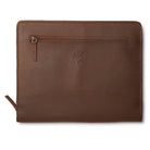 Leather file folder brown color