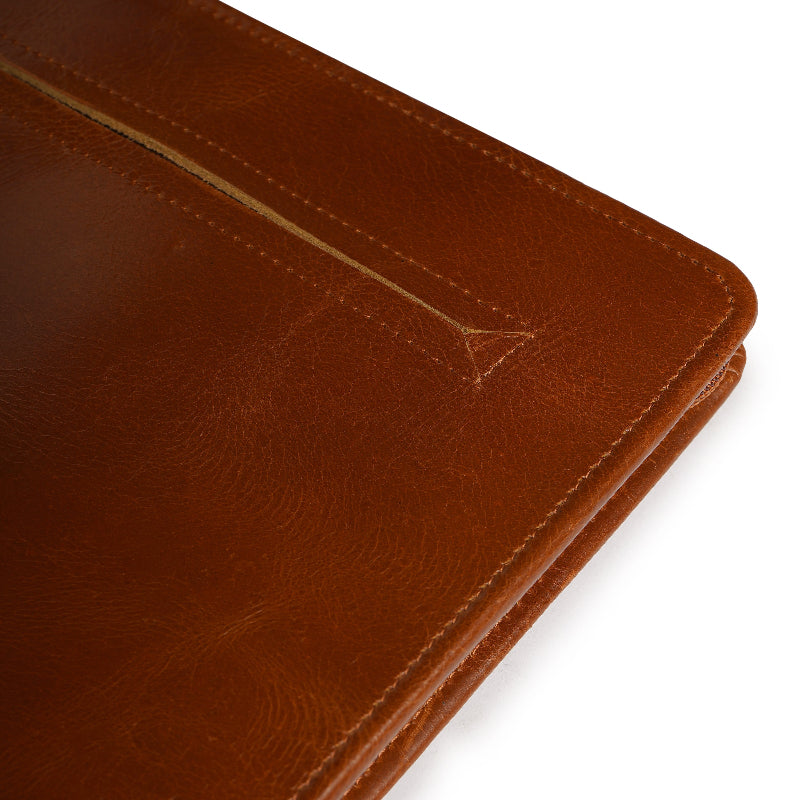 Edge leather file folder